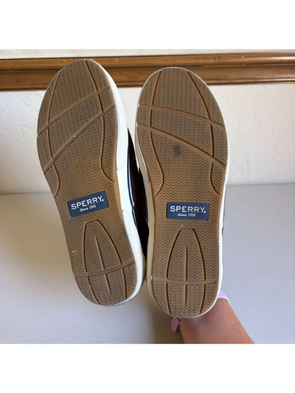 Sperry STS19868 Halyard CVO Sneaker in Brown Wool Canvas Men's US8